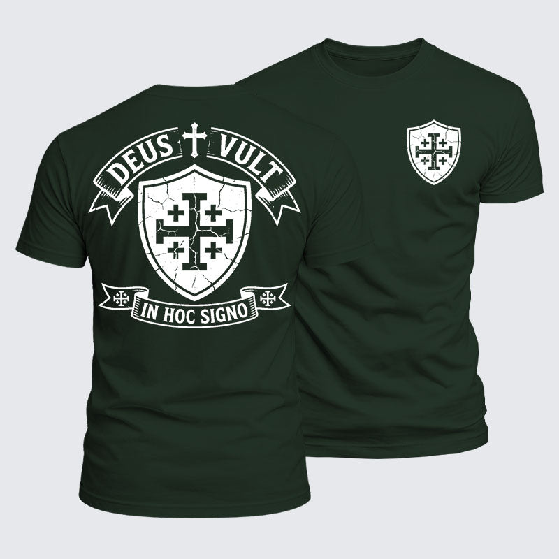 Luxe Mercerized Cotton Tee - Deus Vult