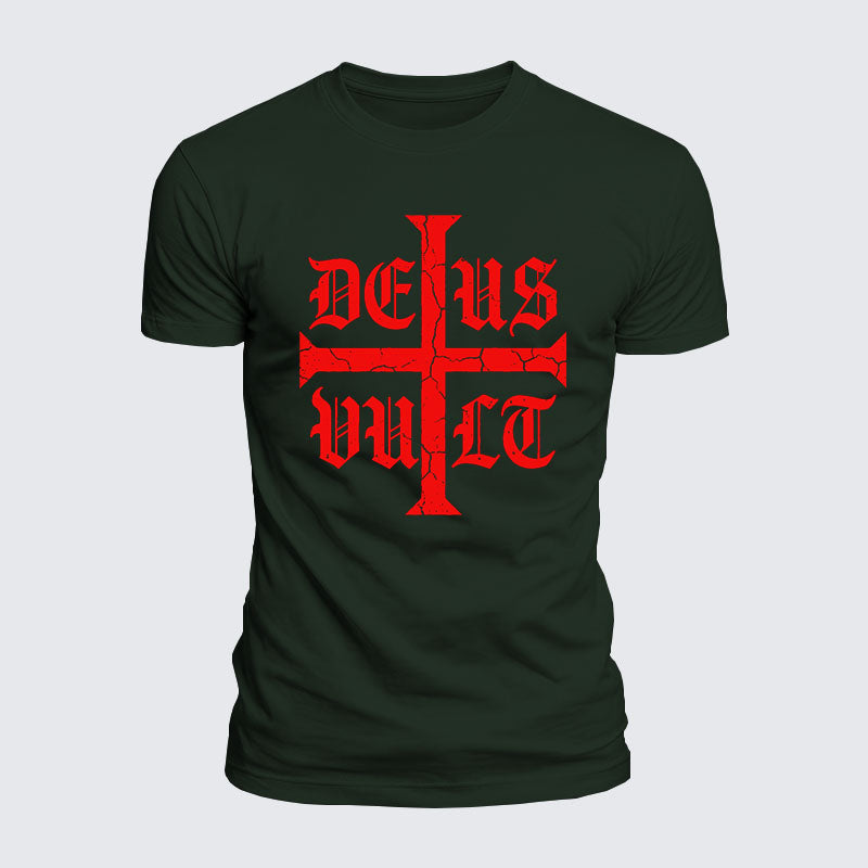 Luxe Mercerized Cotton Tee - Deus Vult