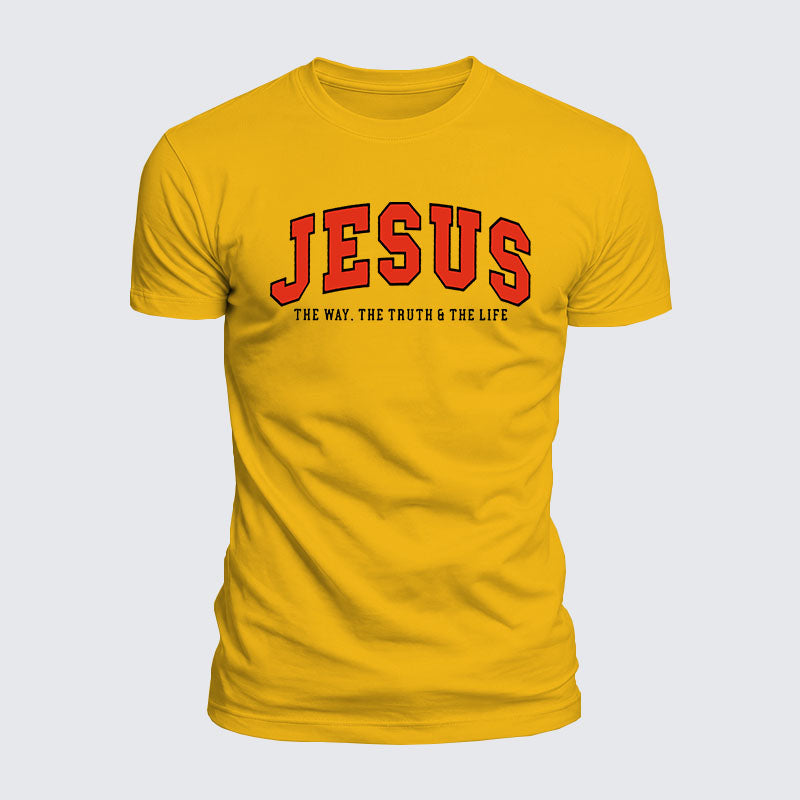 Luxe Mercerized Cotton Tee - Jesus The Way The Truth And The Life