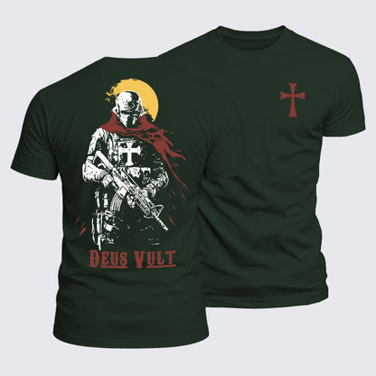 Luxe Mercerized Cotton Tee -  Deus Vult