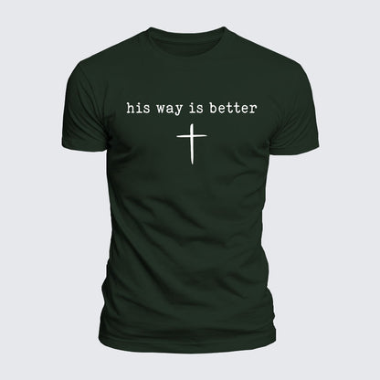 Luxe Mercerized Cotton Tee - His Way Is Better