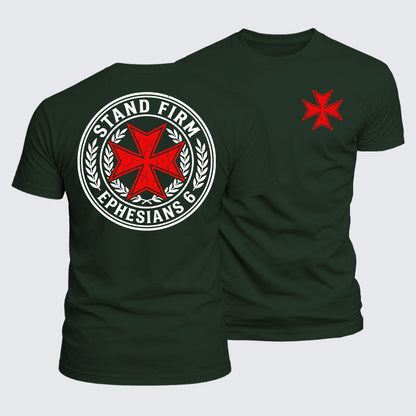 Luxe Mercerized Cotton Tee - Stand Firm Ephesians 6