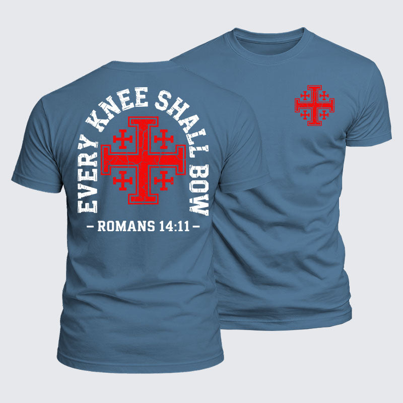 Luxe Mercerized Cotton Tee -  Every Knee Will Bow