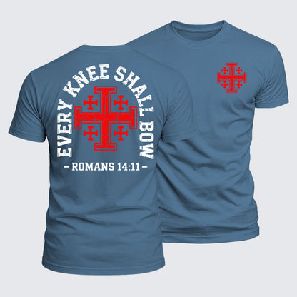 Luxe Mercerized Cotton Tee -  Every Knee Will Bow