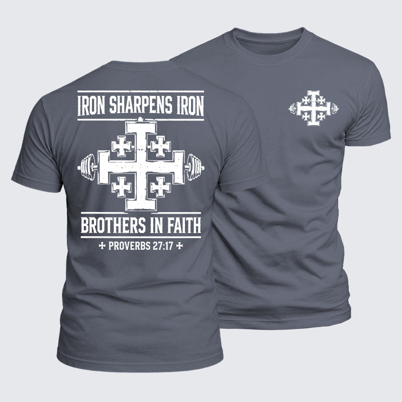 Luxe Mercerized Cotton Tee -  Iron Sharpens Brothers In Faith