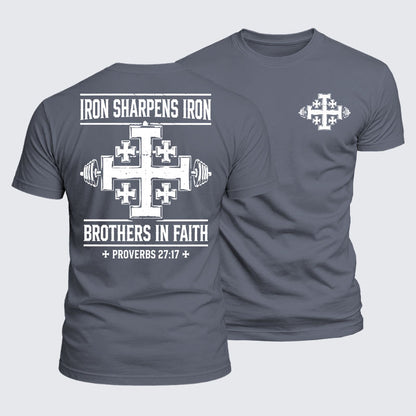 Luxe Mercerized Cotton Tee -  Iron Sharpens Brothers In Faith