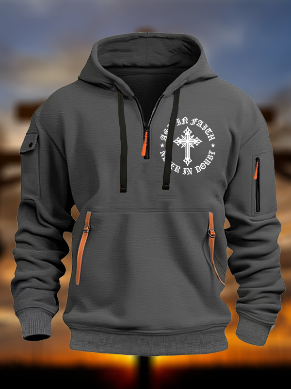 Ask In Faith, Never In Doubt  Jesus God Christian Zipper Hoodies