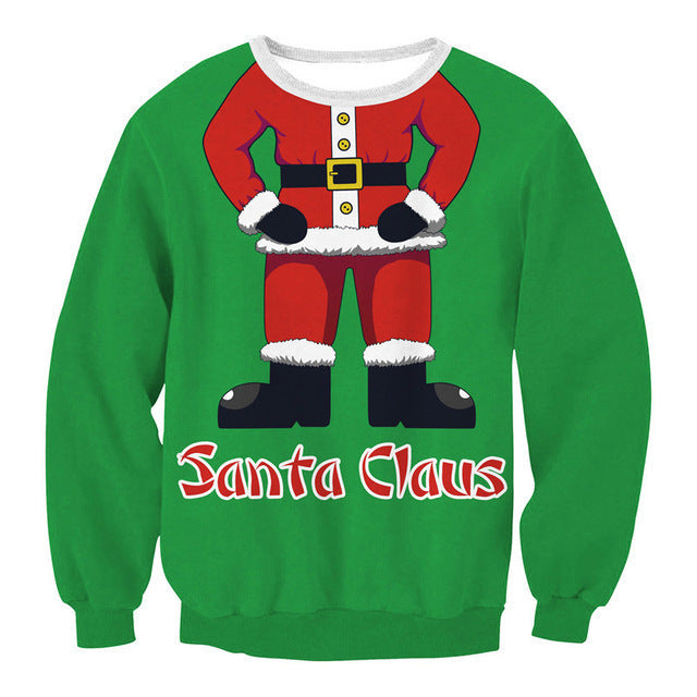 Unisex 3D Printed Christmas Sweatshirt