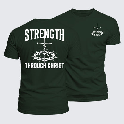 Luxe Mercerized Cotton Tee - Strength Through Christ