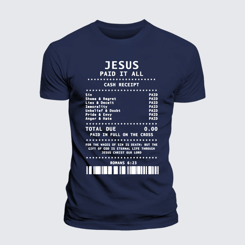 Luxe Mercerized Cotton Tee - Jesus Paid It All