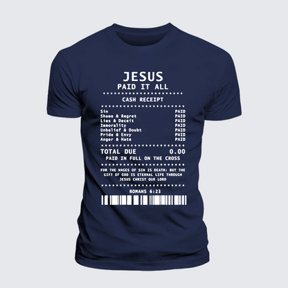 Luxe Mercerized Cotton Tee - Jesus Paid It All
