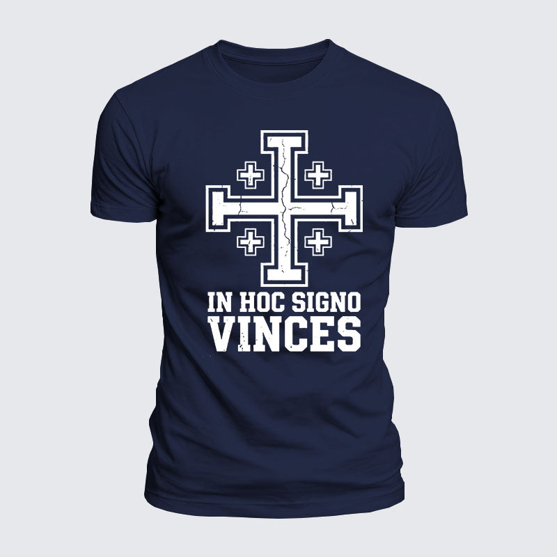 Luxe Mercerized Cotton Tee - In Hoc Signo Vinces