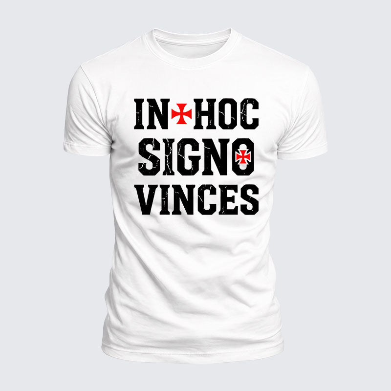 Luxe Mercerized Cotton Tee - In Hoc Signo Vinces