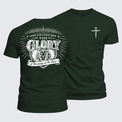 Luxe Mercerized Cotton Tee - Mine Eyes Have Seen The Glory