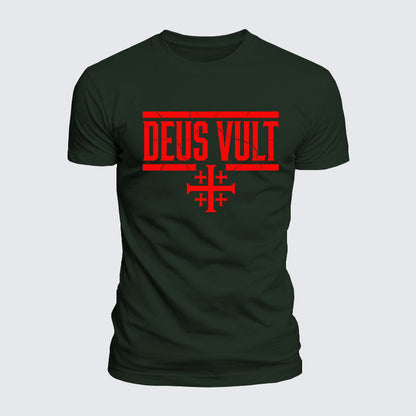 Luxe Mercerized Cotton Tee - Deus Vult