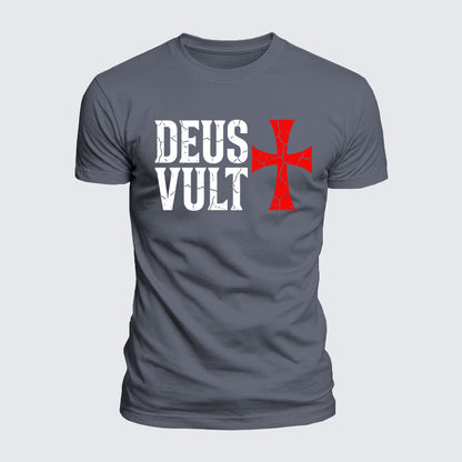 Luxe Mercerized Cotton Tee - Deus Vult