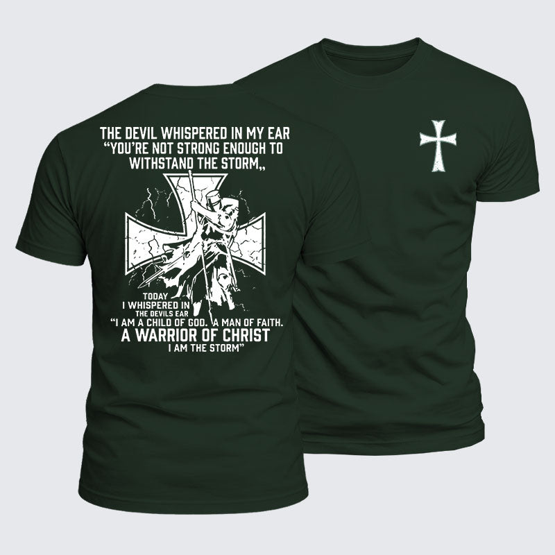 Luxe Mercerized Cotton Tee -  The Devil Whispered in My Ear