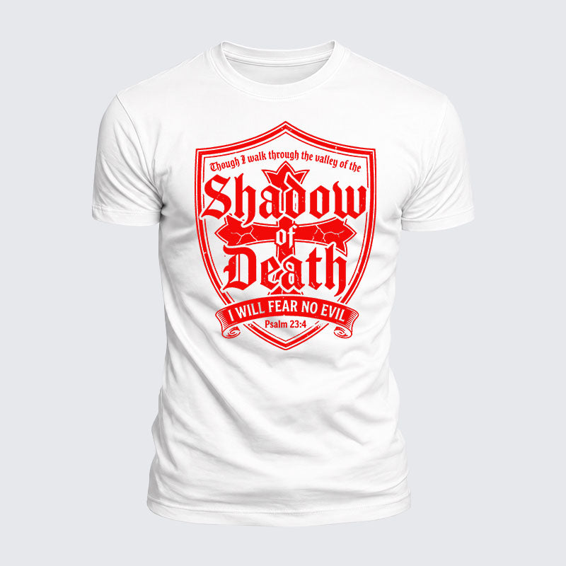 Luxe Mercerized Cotton Tee -  Even Though I Walk Through The Valley Of The Shadow Of Death, I Fear No Evil.