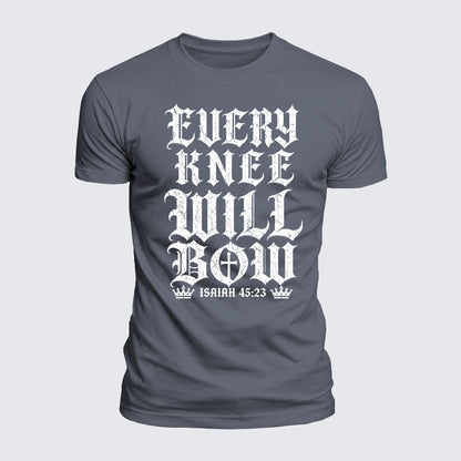 Luxe Mercerized Cotton Tee -  Every Knee Will Bow
