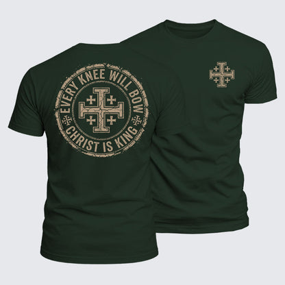 Luxe Mercerized Cotton Tee -  Every Knee Will Bow