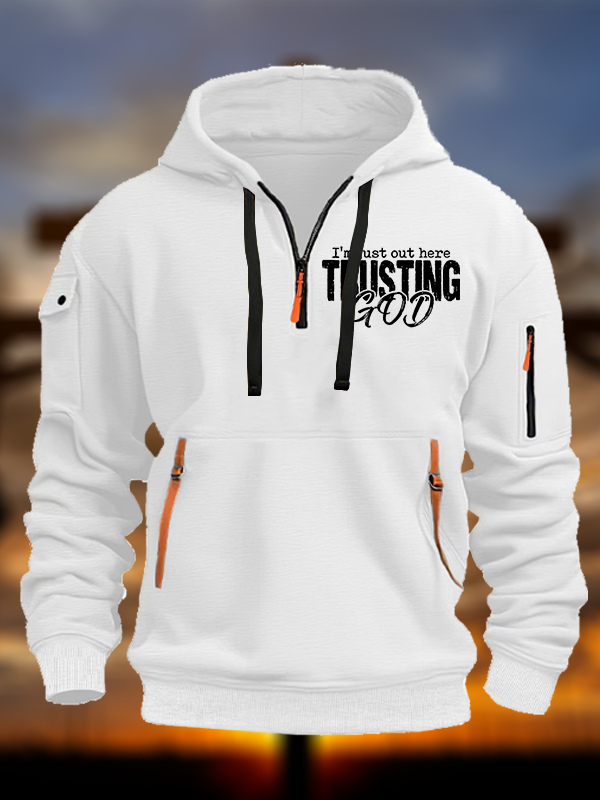 Trusting God Jesus God Christian Zipper Hoodies