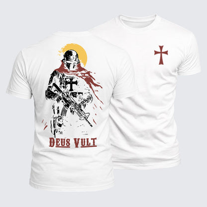 Luxe Mercerized Cotton Tee -  Deus Vult