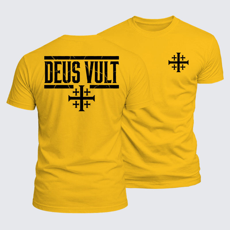 Luxe Mercerized Cotton Tee - Deus Vult