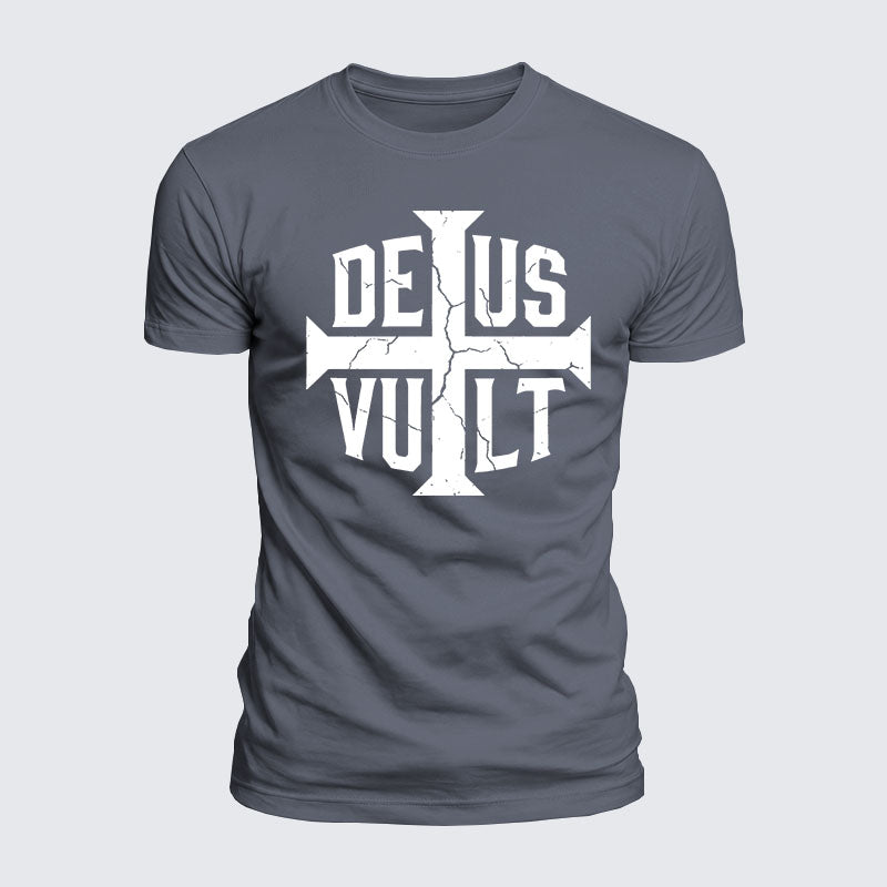 Luxe Mercerized Cotton Tee - Deus Vult