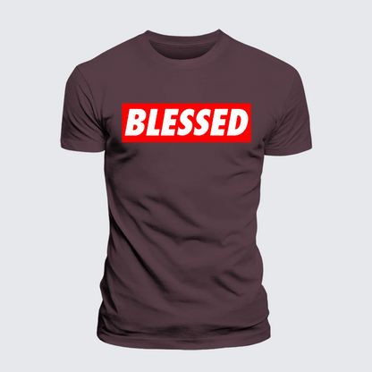 Luxe Mercerized Cotton Tee - Blessed