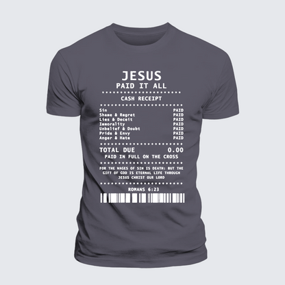 Luxe Mercerized Cotton Tee - Jesus Paid It All