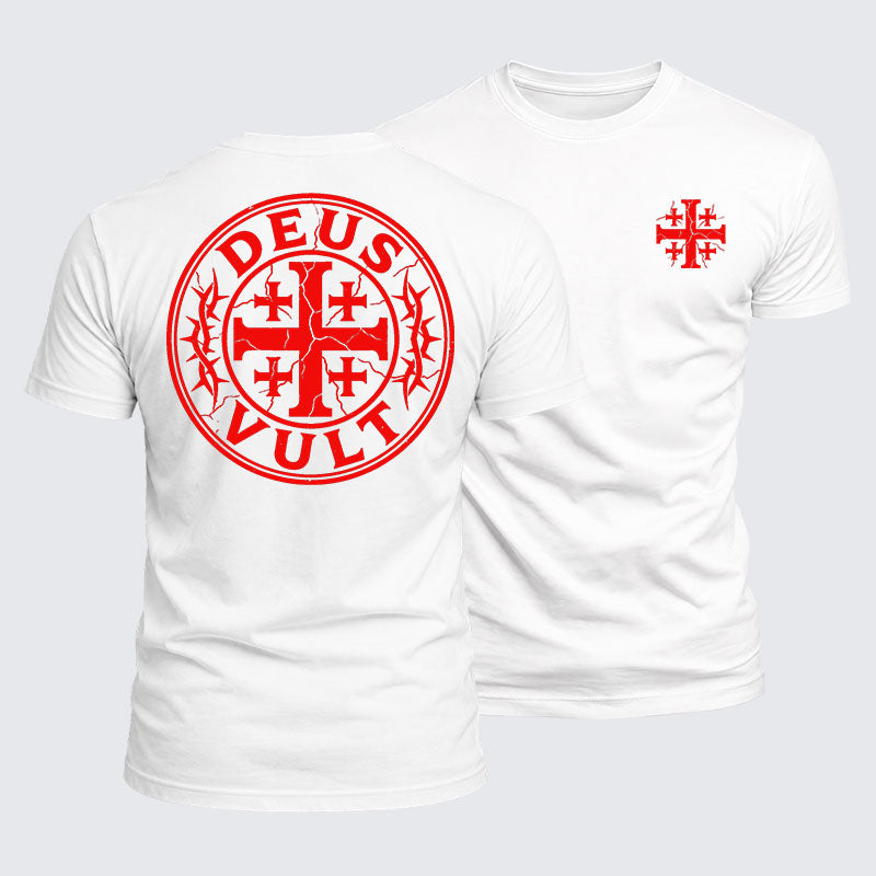 Luxe Mercerized Cotton Tee - Deus Vult