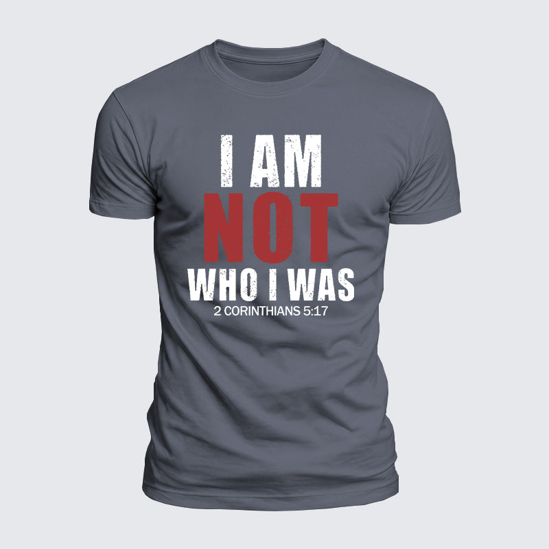 Luxe Mercerized Cotton Tee - I Am Not Who I Was