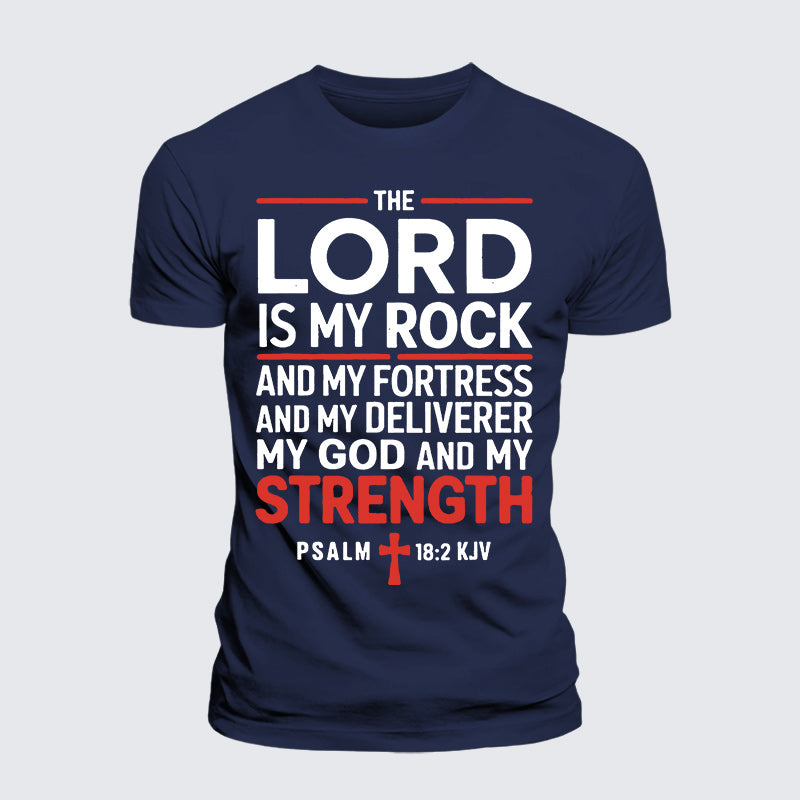 Luxe Mercerized Cotton Tee - Lord Is My Rock