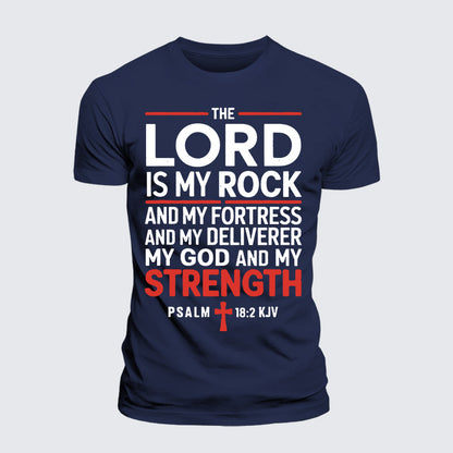 Luxe Mercerized Cotton Tee - Lord Is My Rock