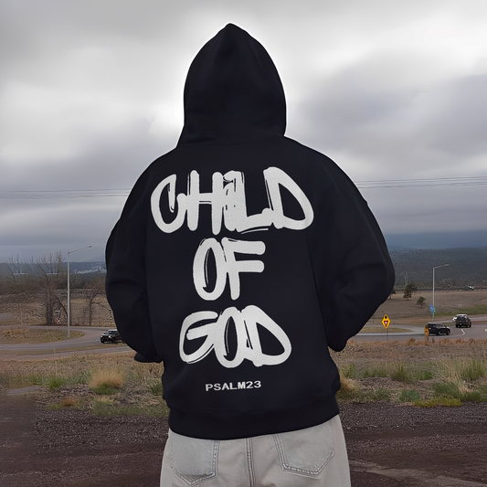 Child Of God Psalm 23 Printed Men's Hoodie