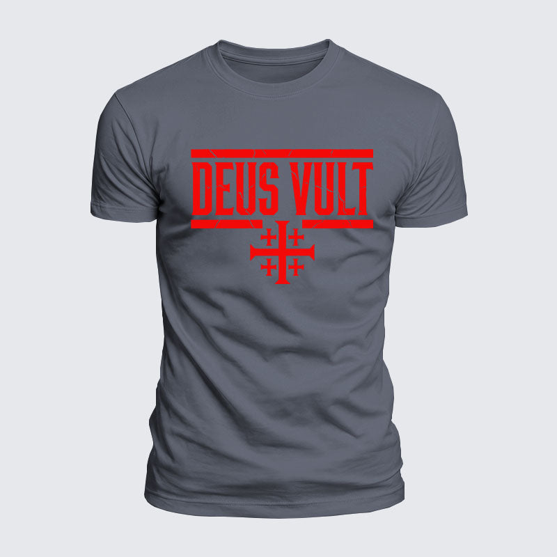 Luxe Mercerized Cotton Tee - Deus Vult