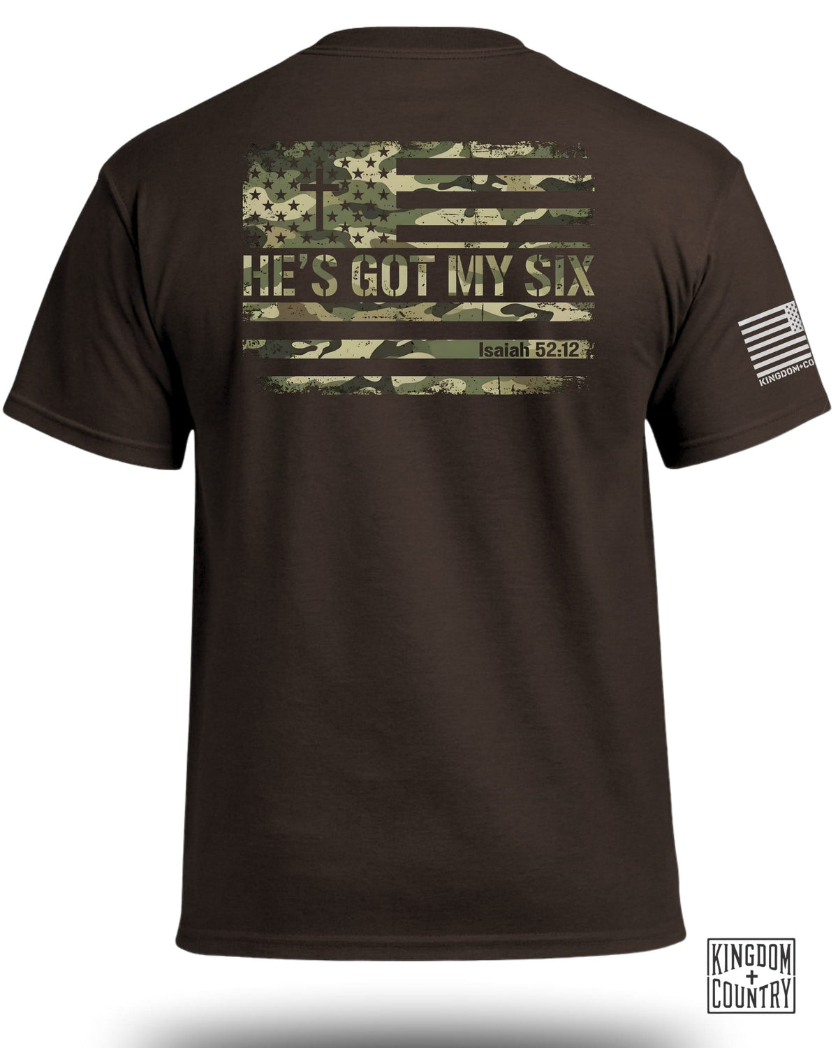 He's Got My Six Patriotic Camo T-Shirt