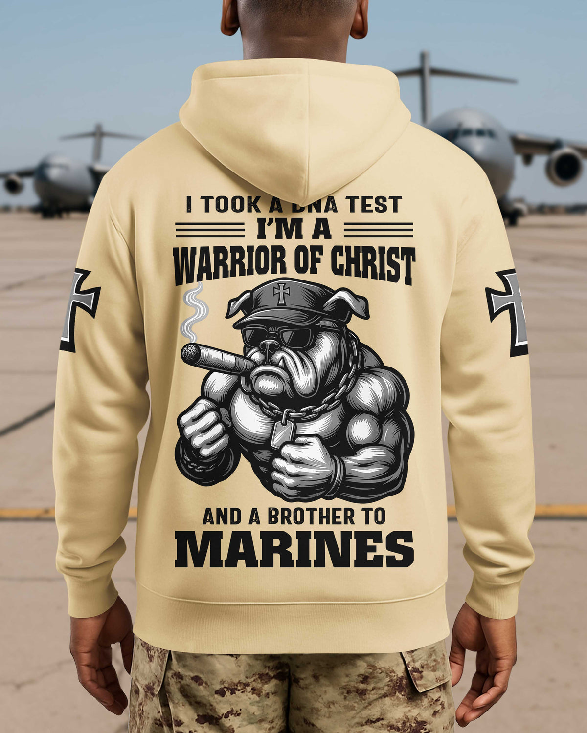 I Took A Dna Test I'm A Warrior Of Christ And A Brother To Marines Hoodie
