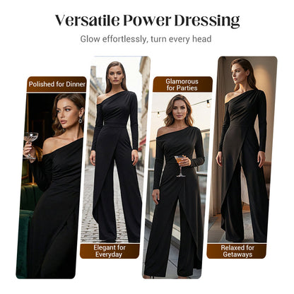 Women's Elegant One-Shoulder Jumpsuit