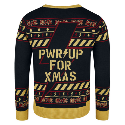 Unisex Rock Band Print Crew Neck Ugly Christmas Sweatshirt