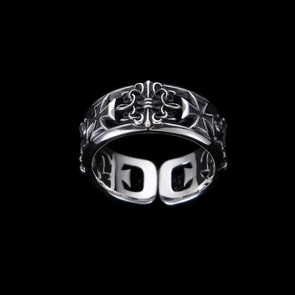 Vintage Cross Open Ring