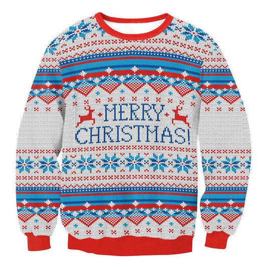 Unisex 3D Printed Christmas Sweatshirt