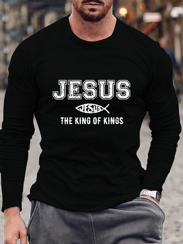 Jesus The King Of Kings Long Sleeve T-Shirt