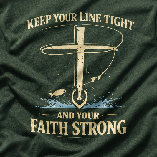 Keep Your Line Tight And Your Faith Strong T-Shirt
