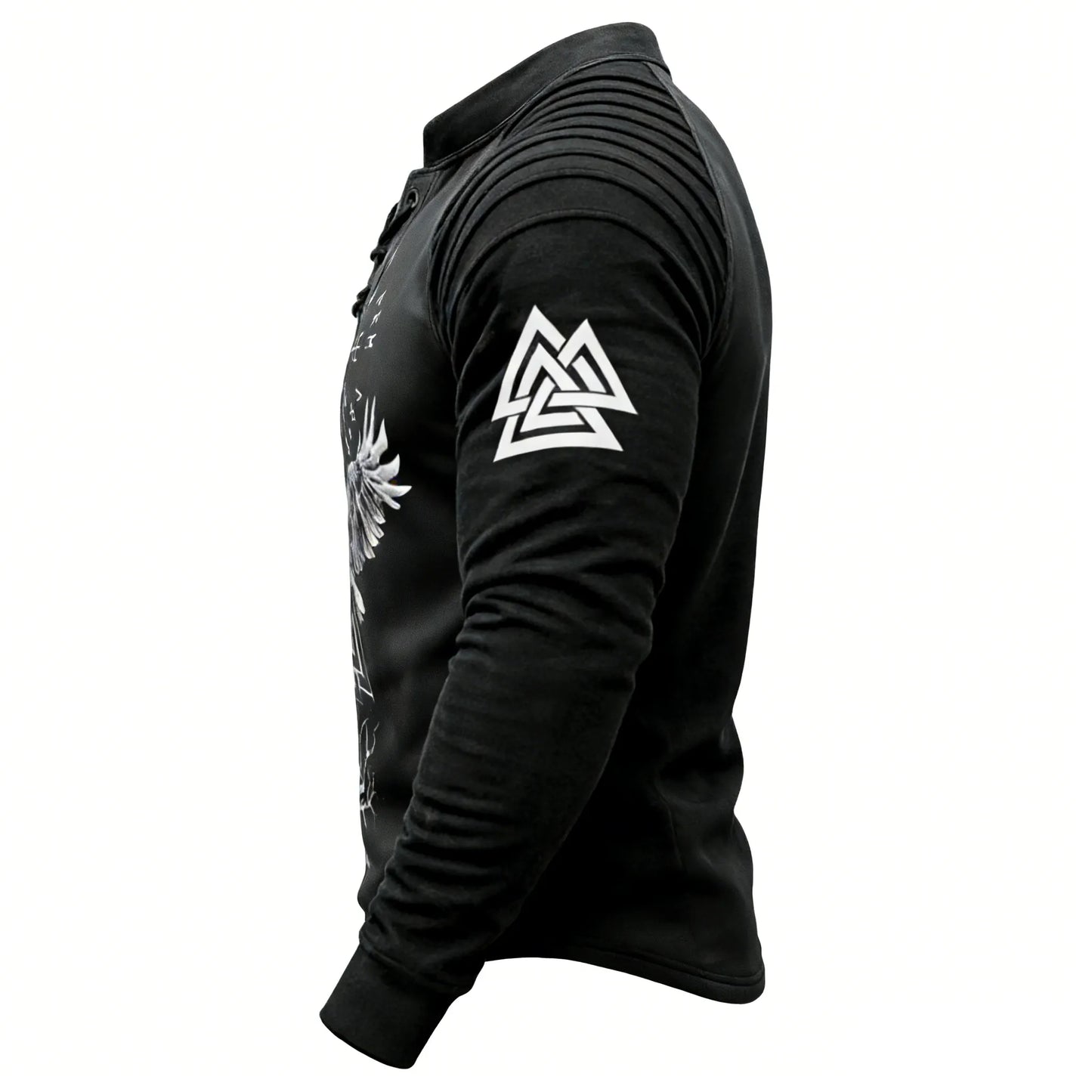 Crow Totem Wizard Totem Rune Print Sweatshirt