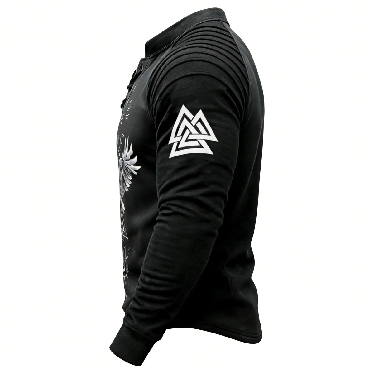 Crow Totem Wizard Totem Rune Print Sweatshirt