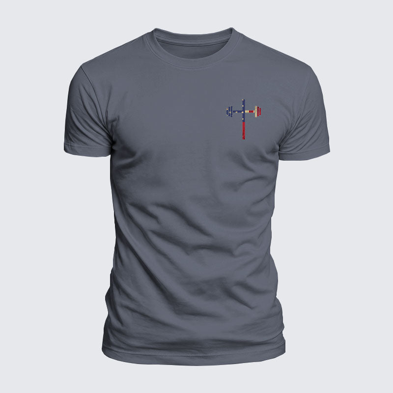 Luxe Mercerized Cotton Tee - God Bless America