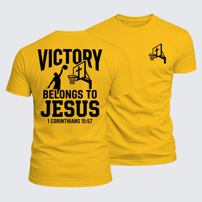 Luxe Mercerized Cotton Tee -  Victory Belongs To Jesus