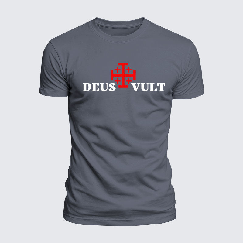 Luxe Mercerized Cotton Tee - Deus Vult