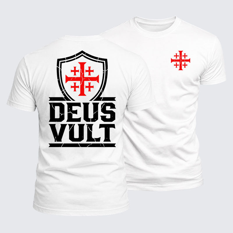 Luxe Mercerized Cotton Tee - Deus Vult